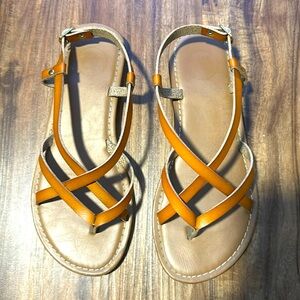 Strappy thong sandals